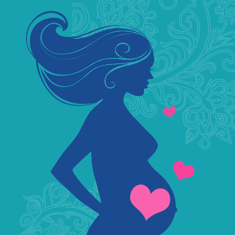 Беременная рисунок