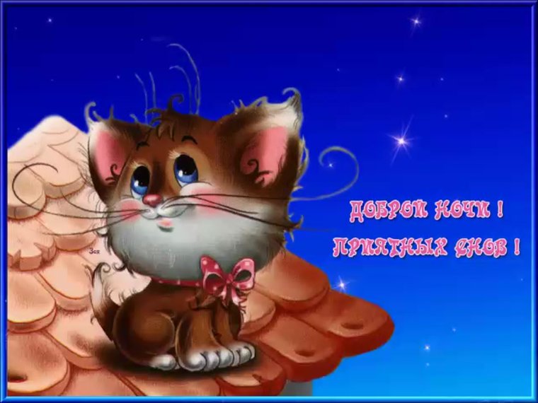 Открытки доброй ночи прикольные