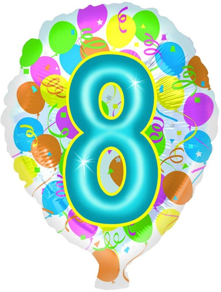 Красивая цифра 8 лет