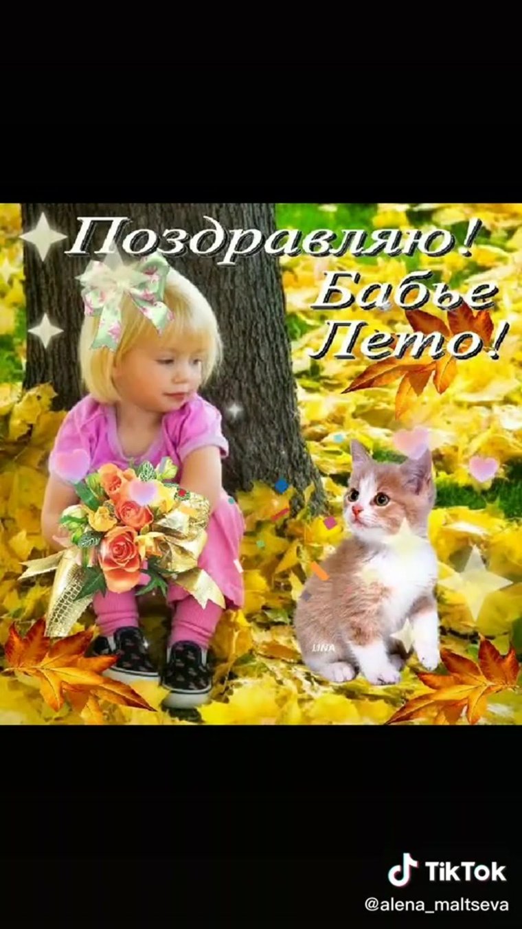 Открытки с бабьим летом