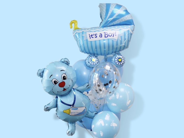 Шары на выписку мальчика