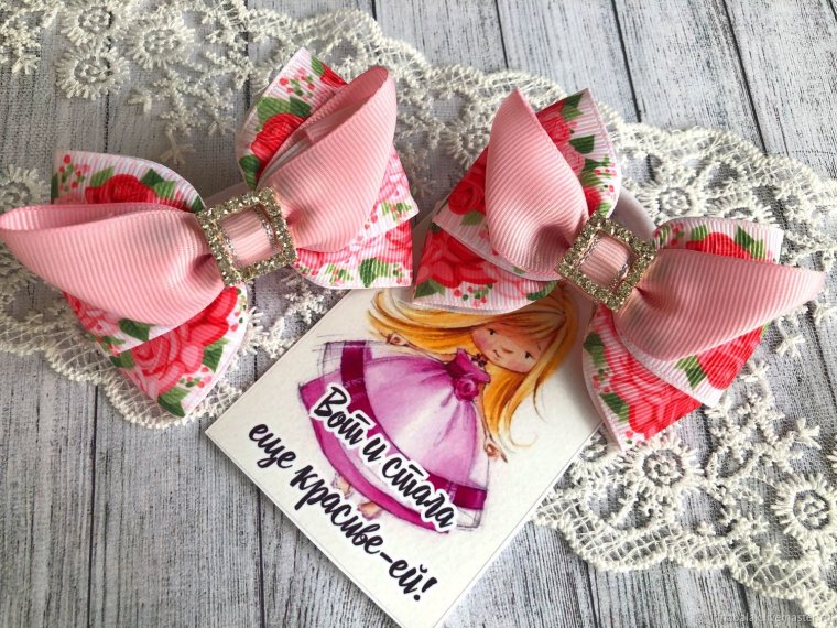 Упаковка резинок для волос хенд мейд