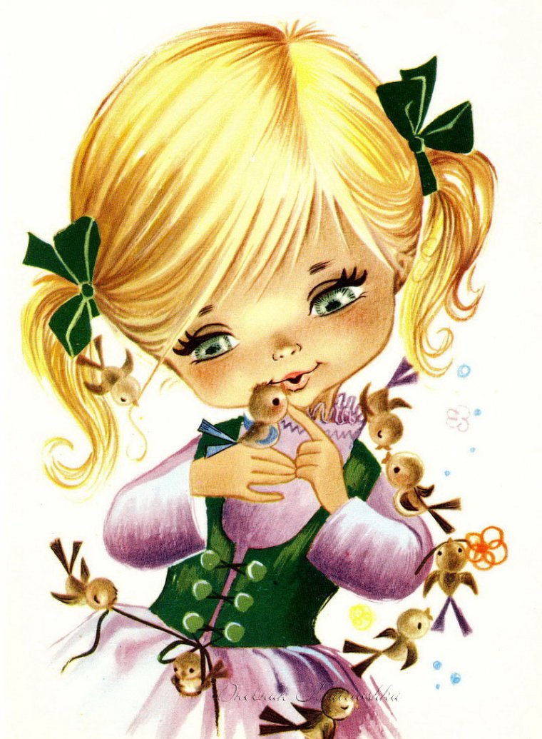 Красивые мультяшные девочки