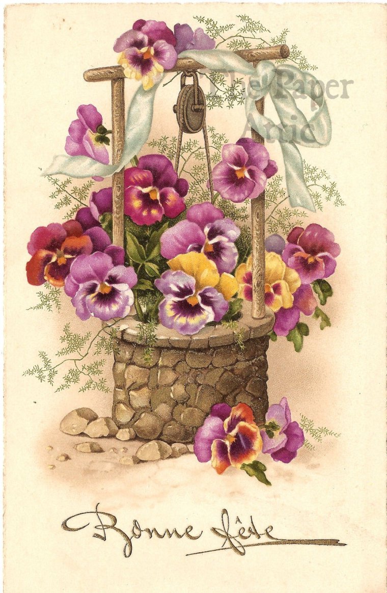 Поздравительная открытка ретро стиль