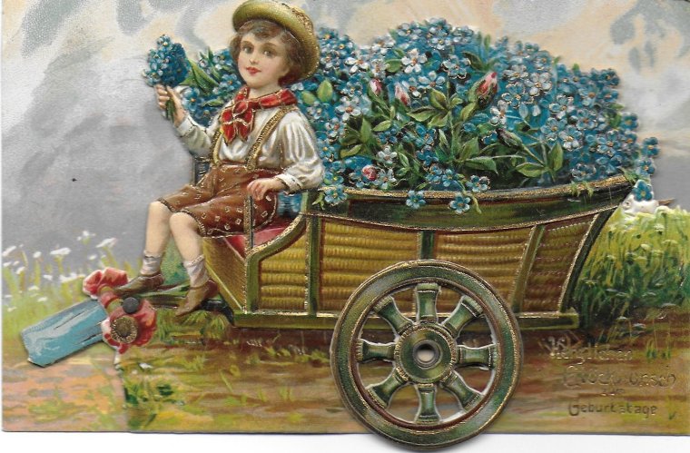 Художественные открытки с днем рождения