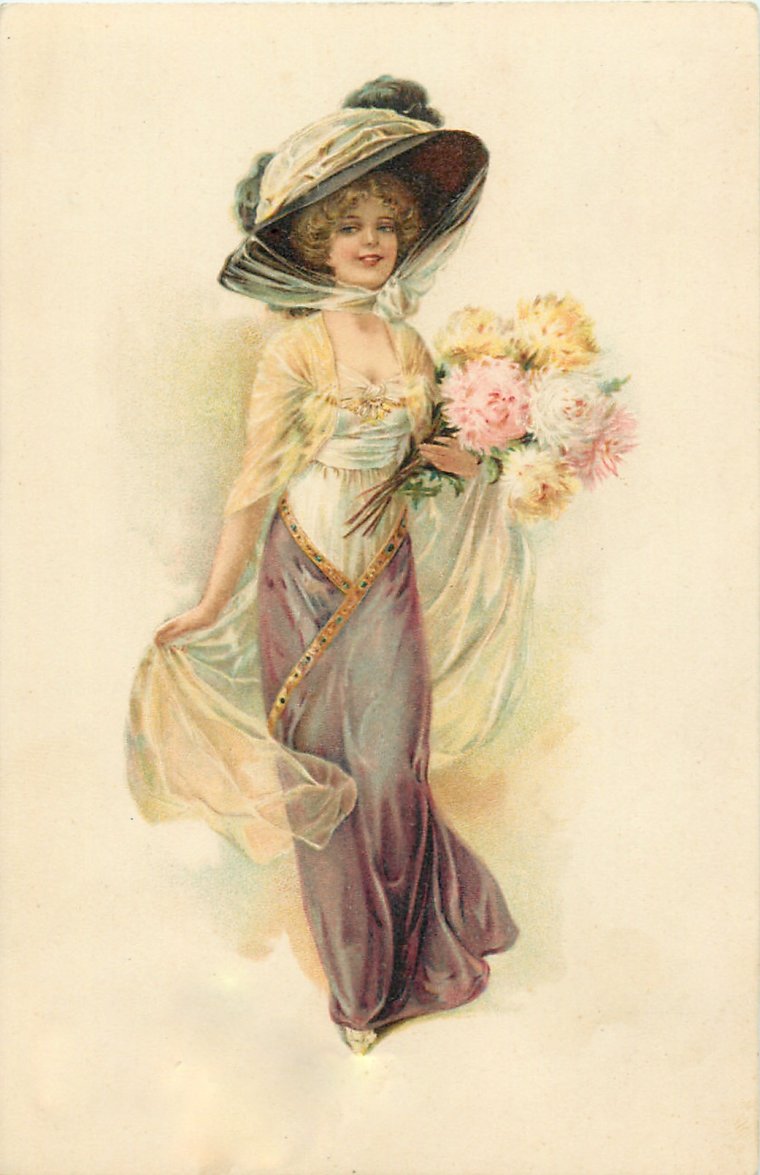 Винтажные открытки с днем рождения