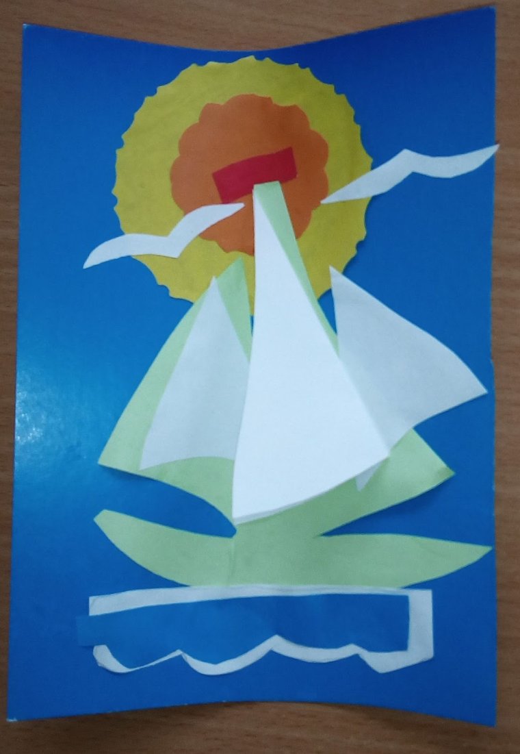 Аппликация к 23 февраля