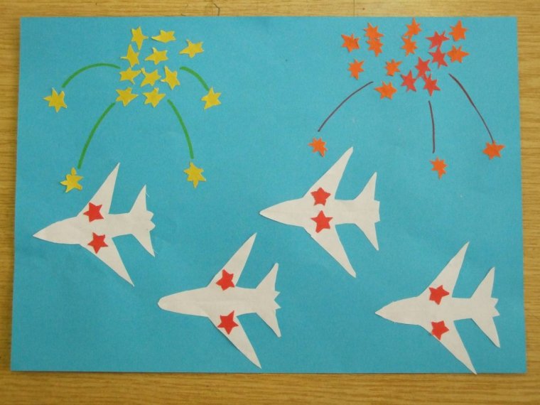 Аппликация на тему наша армия