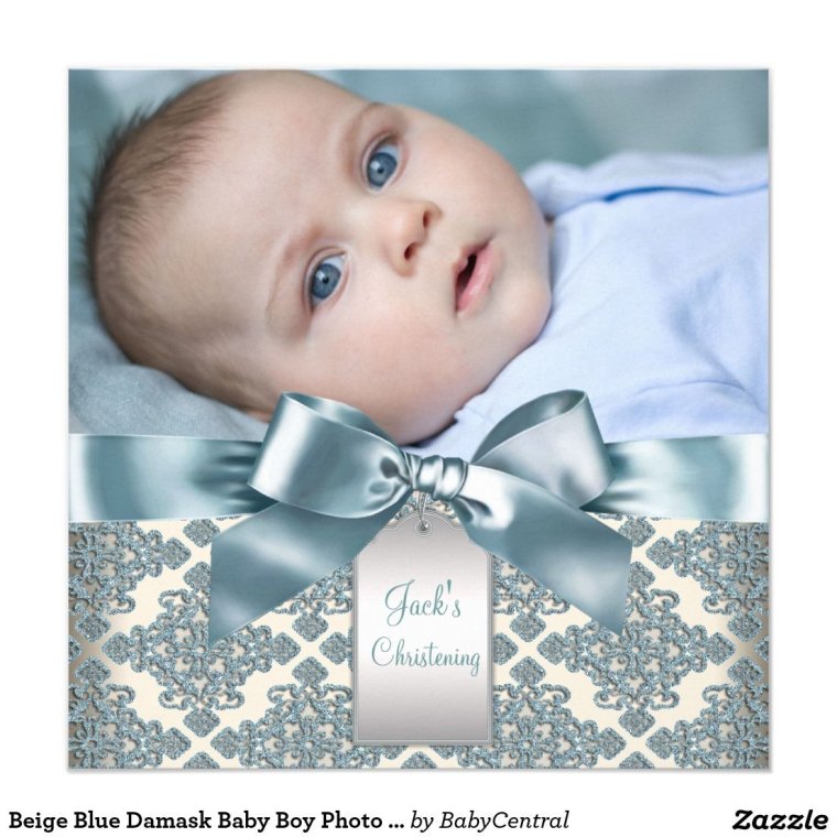 Открытка с таинством крещения мальчика