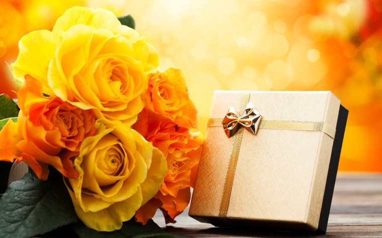 Открытка "цветы в подарок"