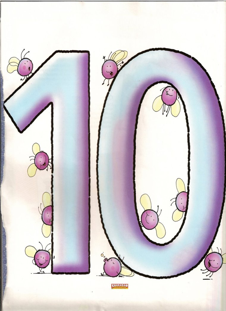 Цифра 10 для детей
