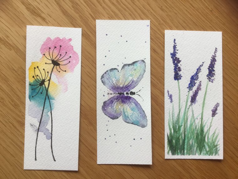 Открытки акварелью