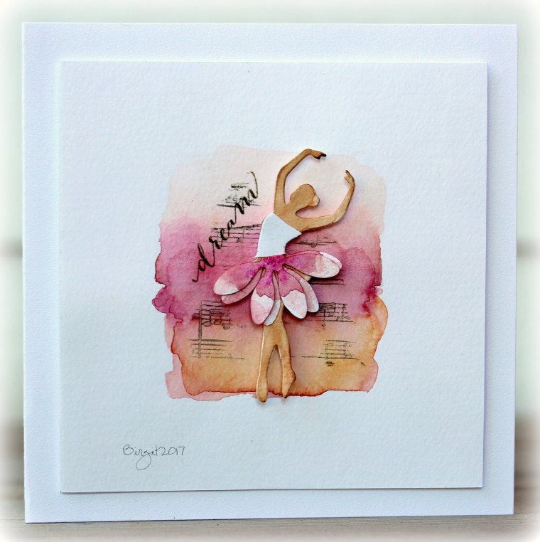 Авторская открытка акварель