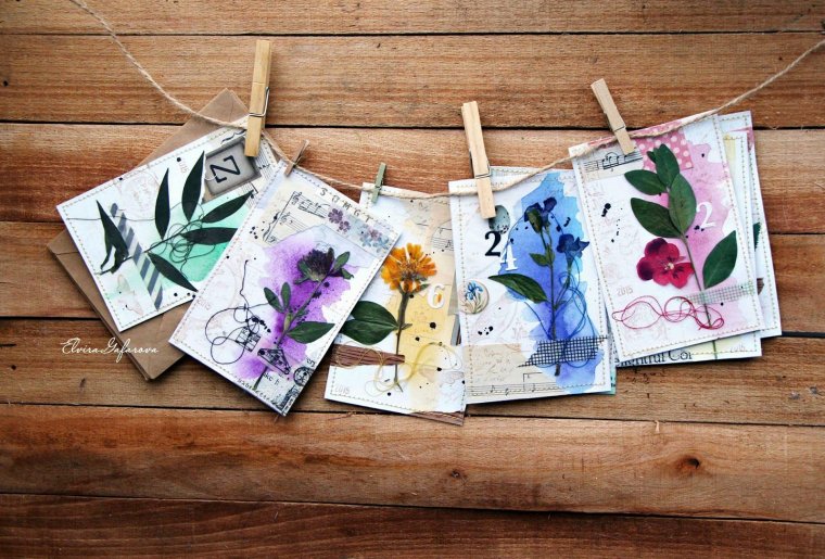 Акварельные открытки