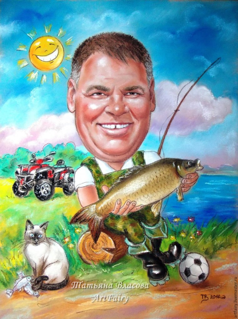 Торт для рыбака кремовый