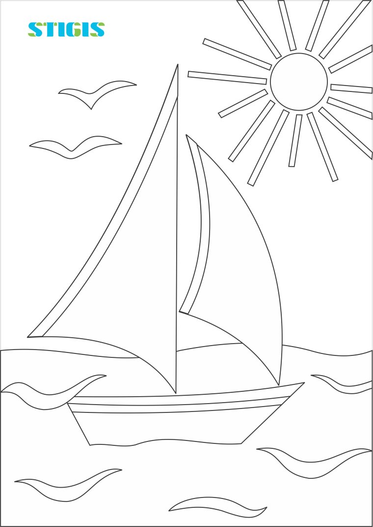 Вытынанка кораблик