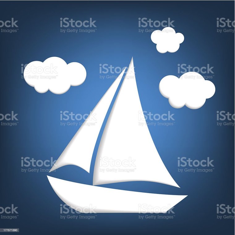 Трафарет кораблика на песочницу