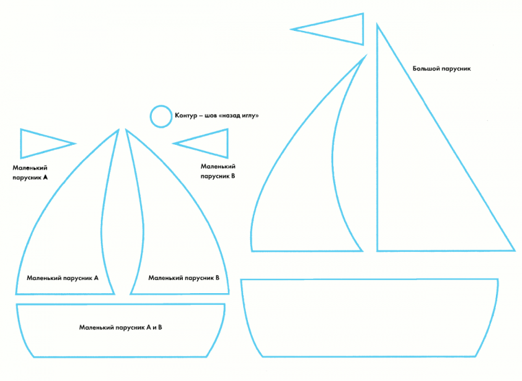 Кораблик из цветной бумаги