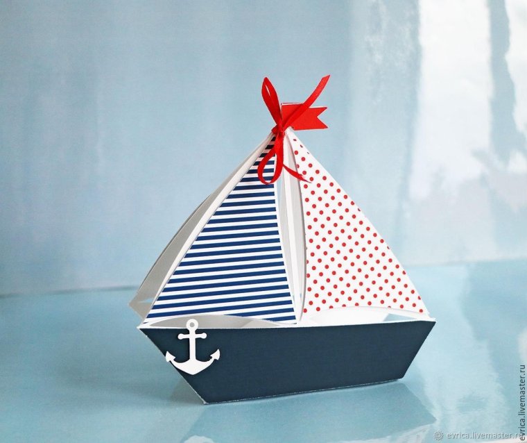 Парусник трафарет