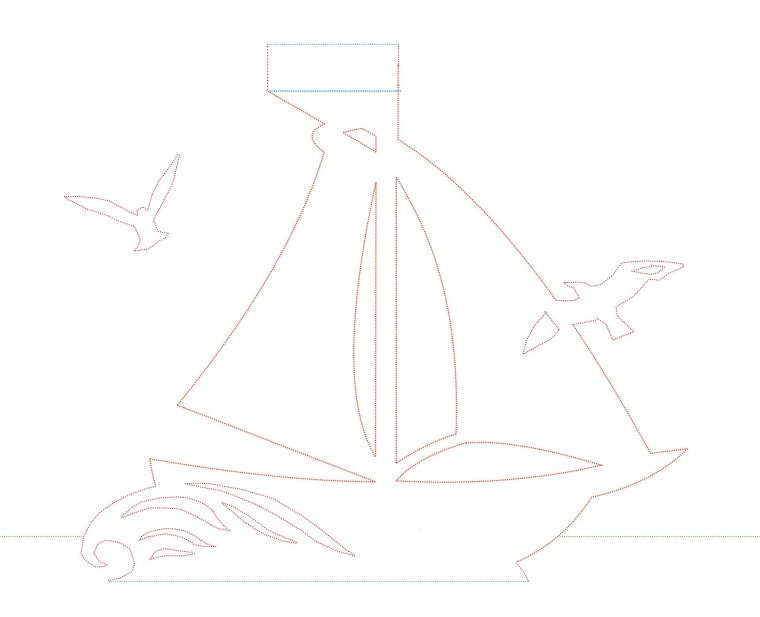 Аппликация корабль