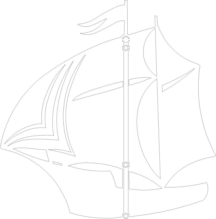 Парусник раскраска