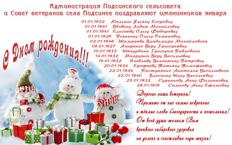 Поздравление с днем рождения в декабре