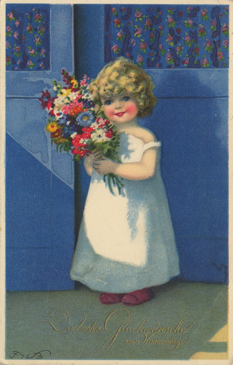 Старые открытки с днем рождения