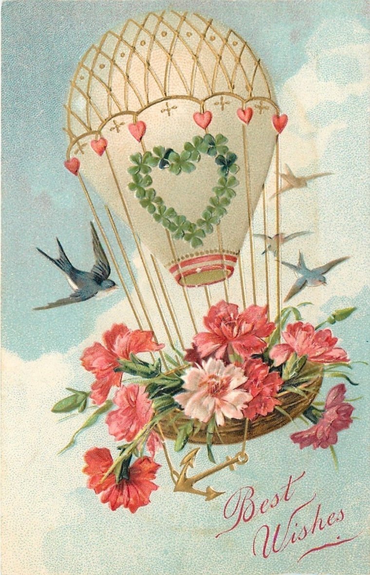 Старые открытки с днем рождения в стиле ретро