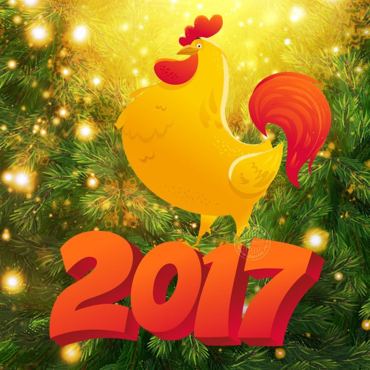 Новогодний петух 2017
