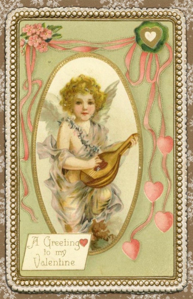 Винтажные открытки ангелочки