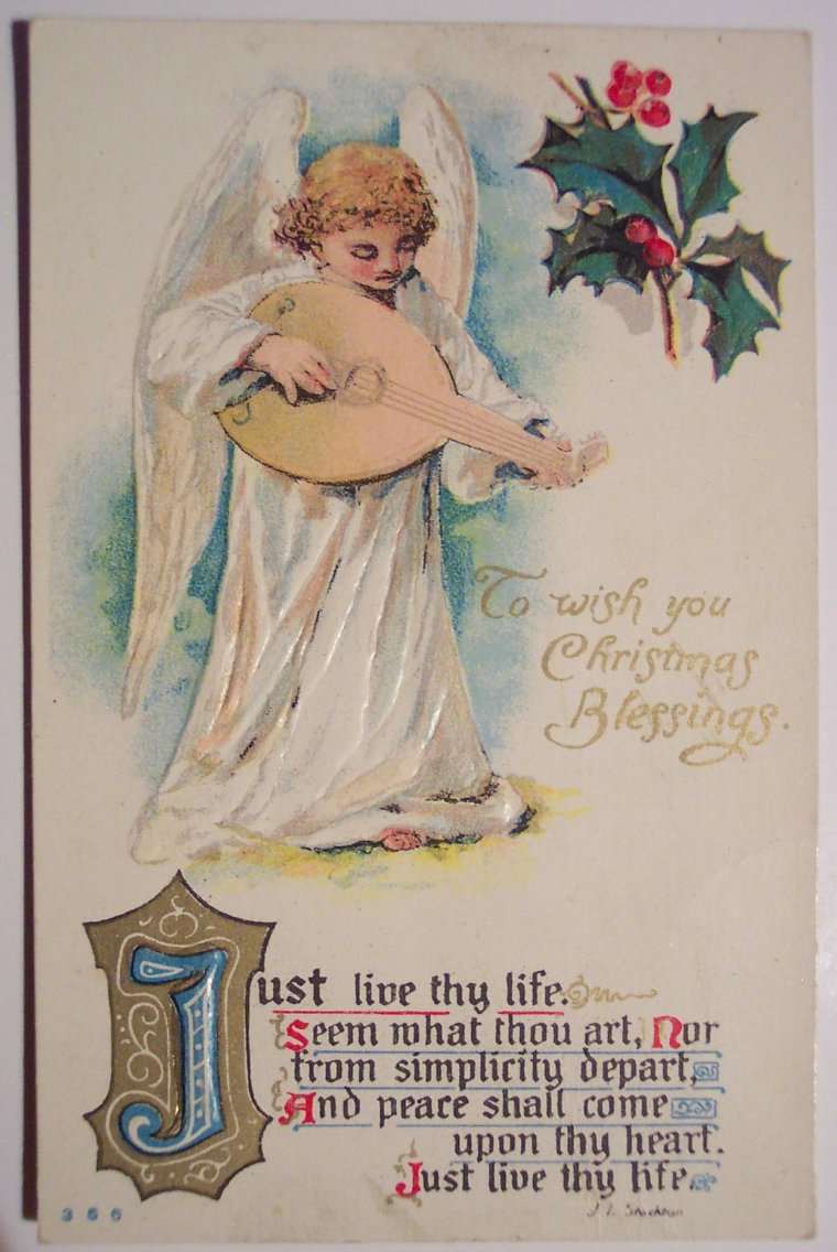 Рождественские старинные ангелы