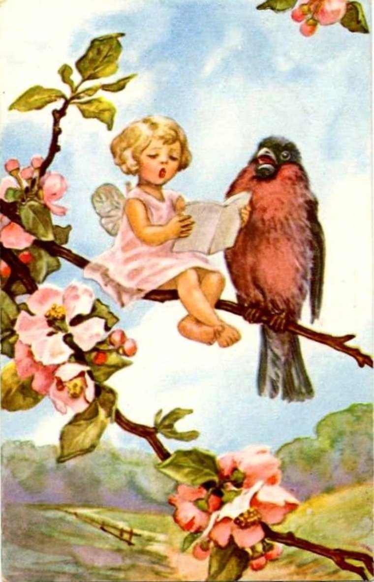 Винтажные открытки с днем рождения