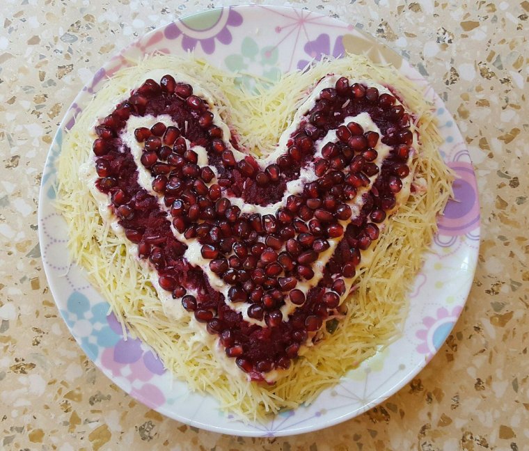 Салат сердце