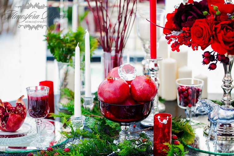 Украшения к гранатовой свадьбе