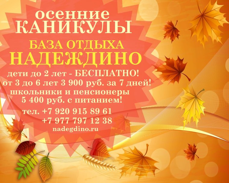 Баннер летние каникулы