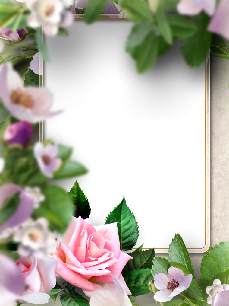 Цветочные Свадебные рамки