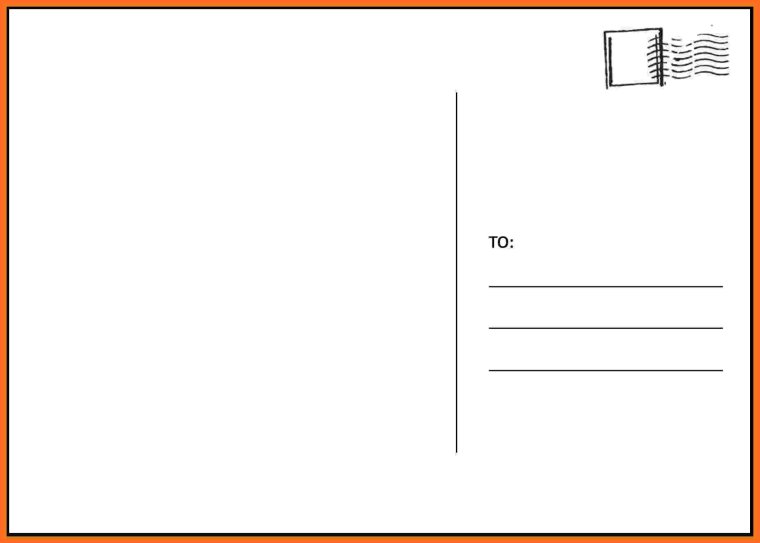 Postcard шаблон