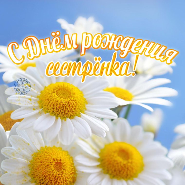 С днём рождения любимая сестрёнка картинки