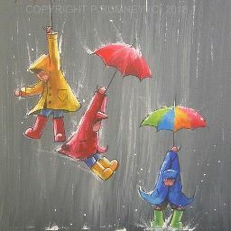 Дождик и зонтик