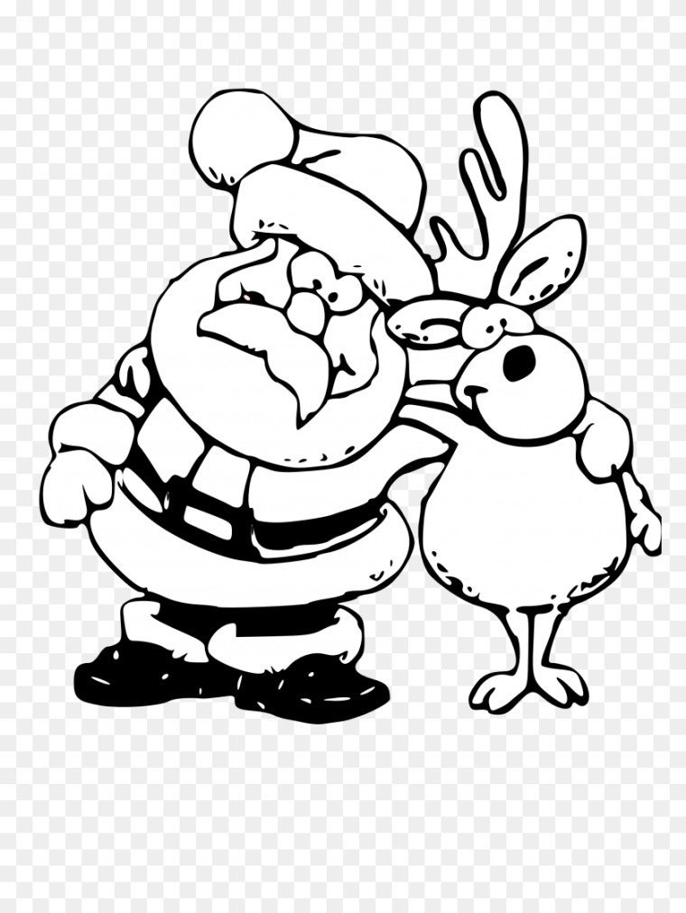 Раскраски новогодние прикольные