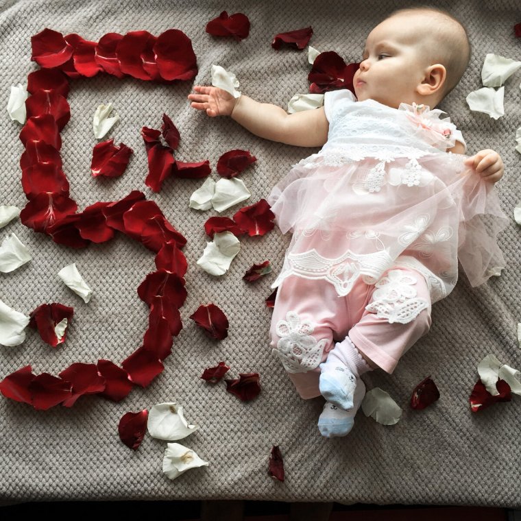 Фотосессия по месяцам малыша