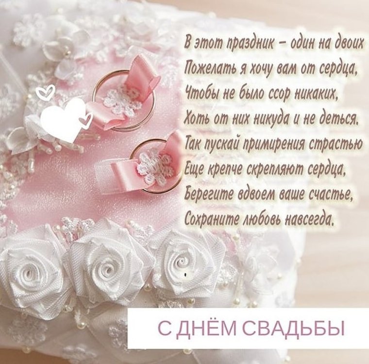 Поздравления с днём свадьбы красивые