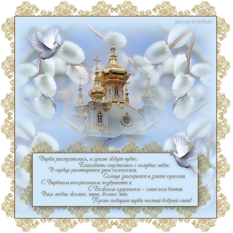 Вербное открытки