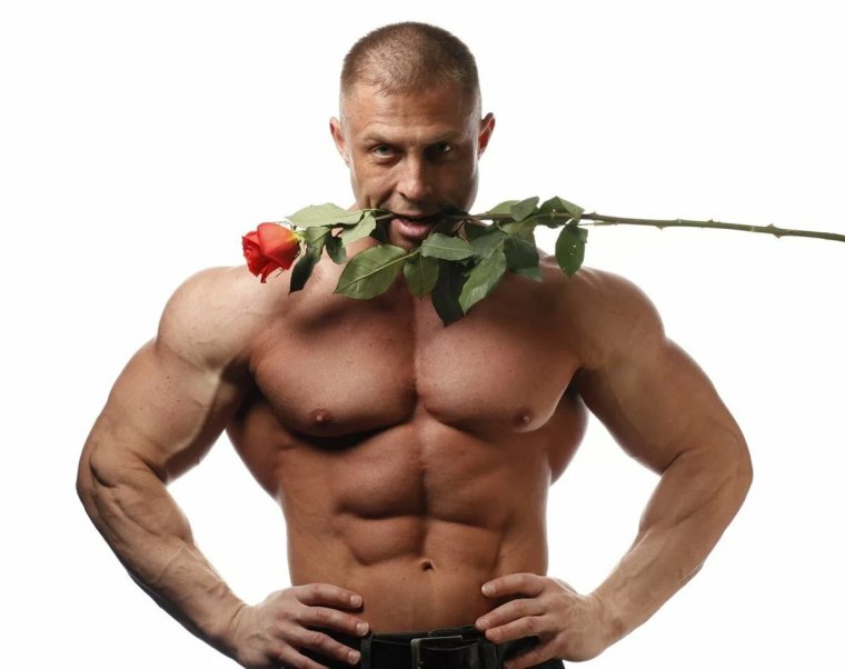 Качок с цветами