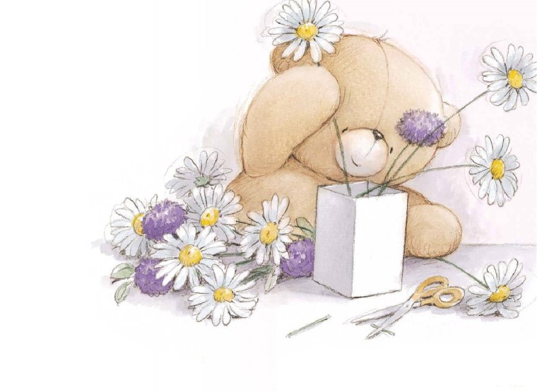 Милая открытка с днем рождения