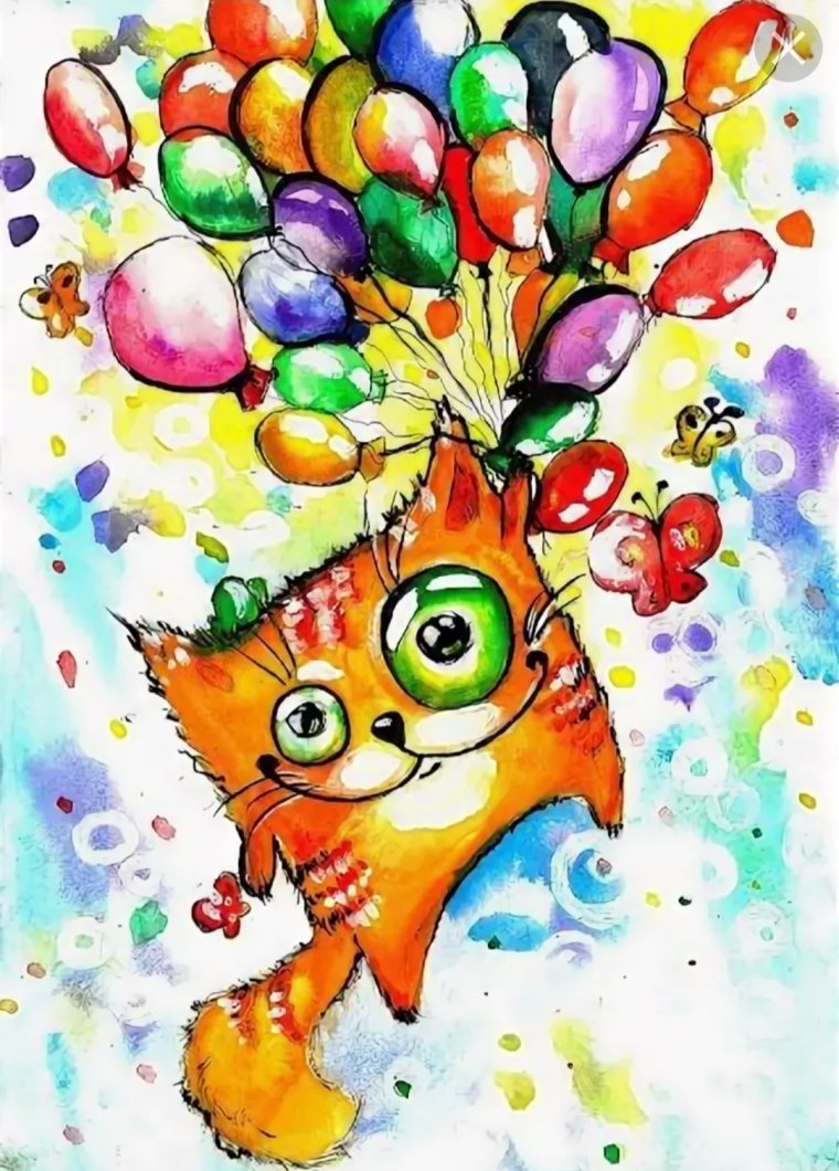 Акварельные открытки с днем рождения