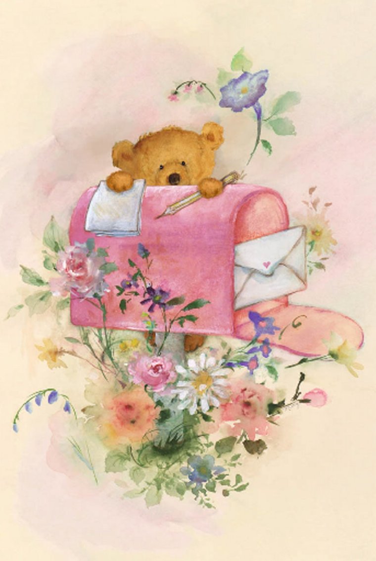 Милая открытка с днем рождения