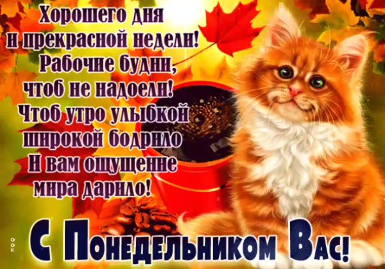 Легкого понедельника осень