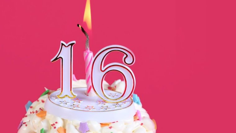 16 Лет открытка