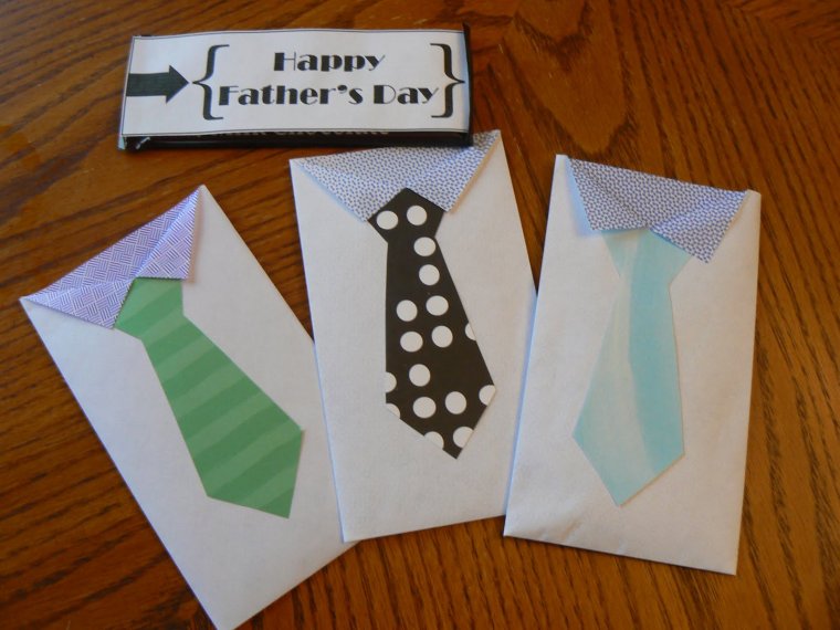 Легкая открытка для папы